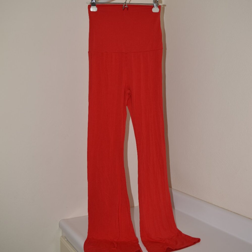 Red Flare Leggings - Size Small